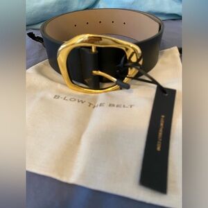 B-Low the Belt Edmond Black with Gold Buckle